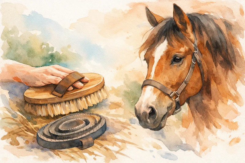 Weiche Bürste oder Striegel: Was dein Pferd braucht
