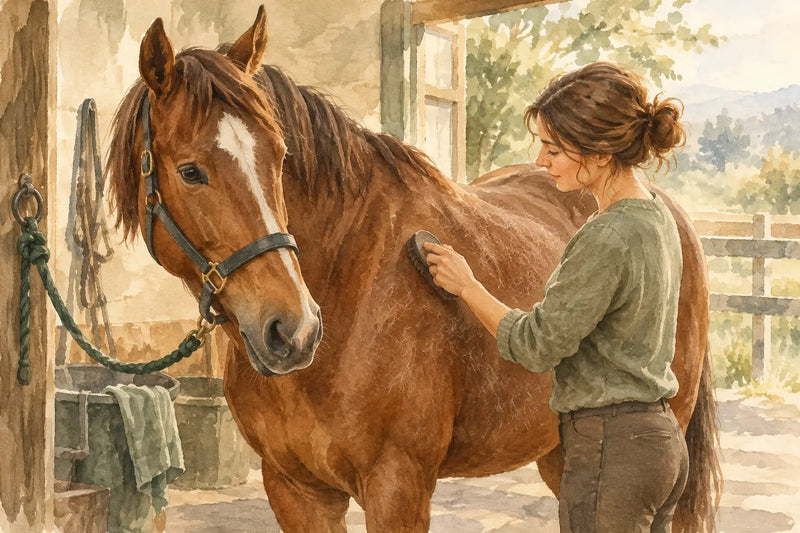 Tierhaarentferner für Pferdehaare richtig nutzen