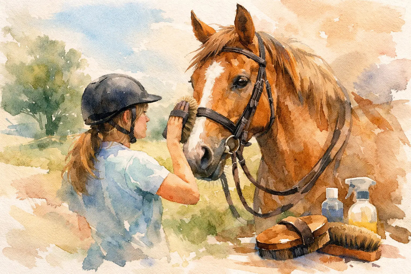 Pferd putzen vor dem Reiten - so geht es richtig