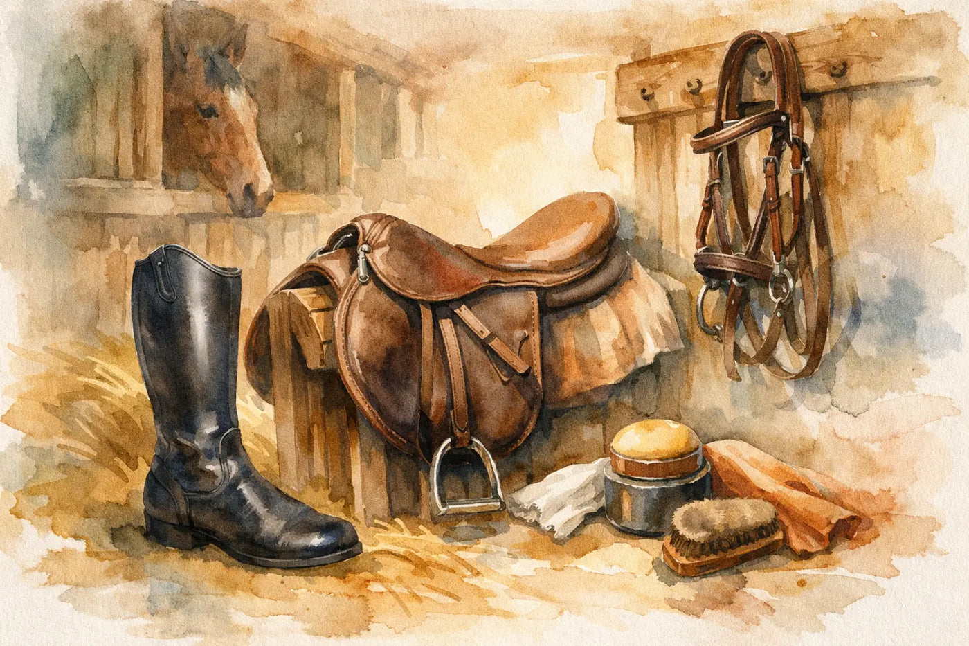 Wie pflegt man veganes Leder richtig im Stall?