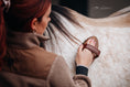 Load image into Gallery viewer, Exklusive Pferdebürste von Equimour aus hochwertigem Holz mit weichen Rosshaarborsten. Edles Design mit Lederhandschlaufe für optimalen Halt. Perfekt für die sanfte Fellpflege und Glanz des Pferdes. Individuelle Personalisierung möglich.