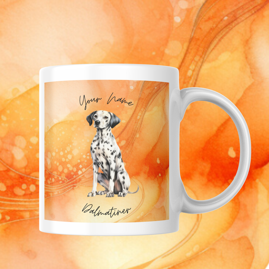 Personalisierbare Kaffeetasse Hundeliebe Dalmatiner