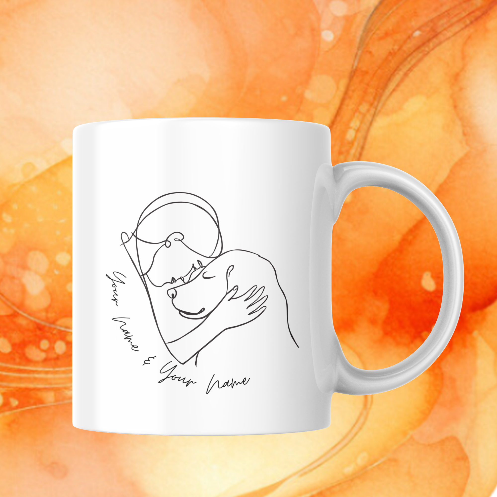 Personalisierbare Kaffeetasse Hundeliebe