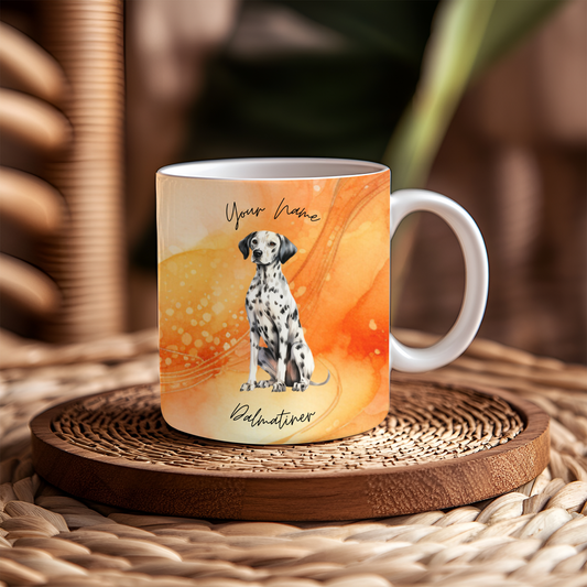 Personalisierbare Kaffeetasse Hundeliebe Dalmatiner