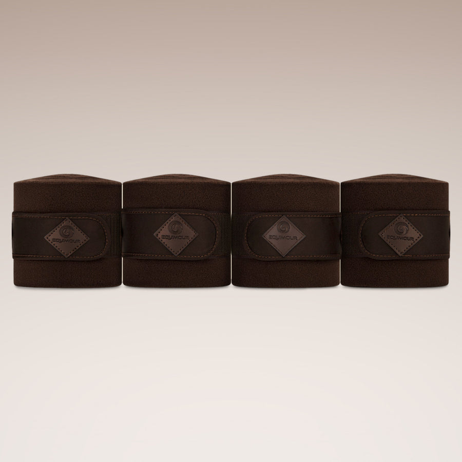 Fleece bandages Pure Chocolate for horses – Equimour