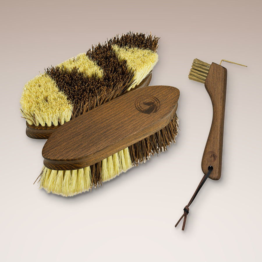 Huf-Duo Hufpflege-Set für Pferde aus Holz – Equimour