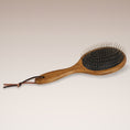 Load image into Gallery viewer, Mane brush VIDI for horses, wooden with metal pins – view 5