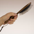 Load image into Gallery viewer, Mane brush VIDI for horses, wooden with metal pins – view 6