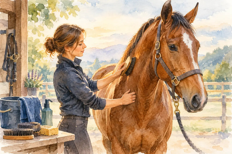 Pflegeroutine vor dem Reiten - Beispiel für jeden Tag
