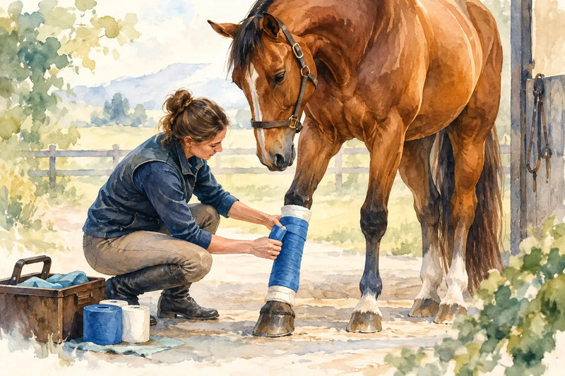 Pferd richtig bandagieren und Beine schützen