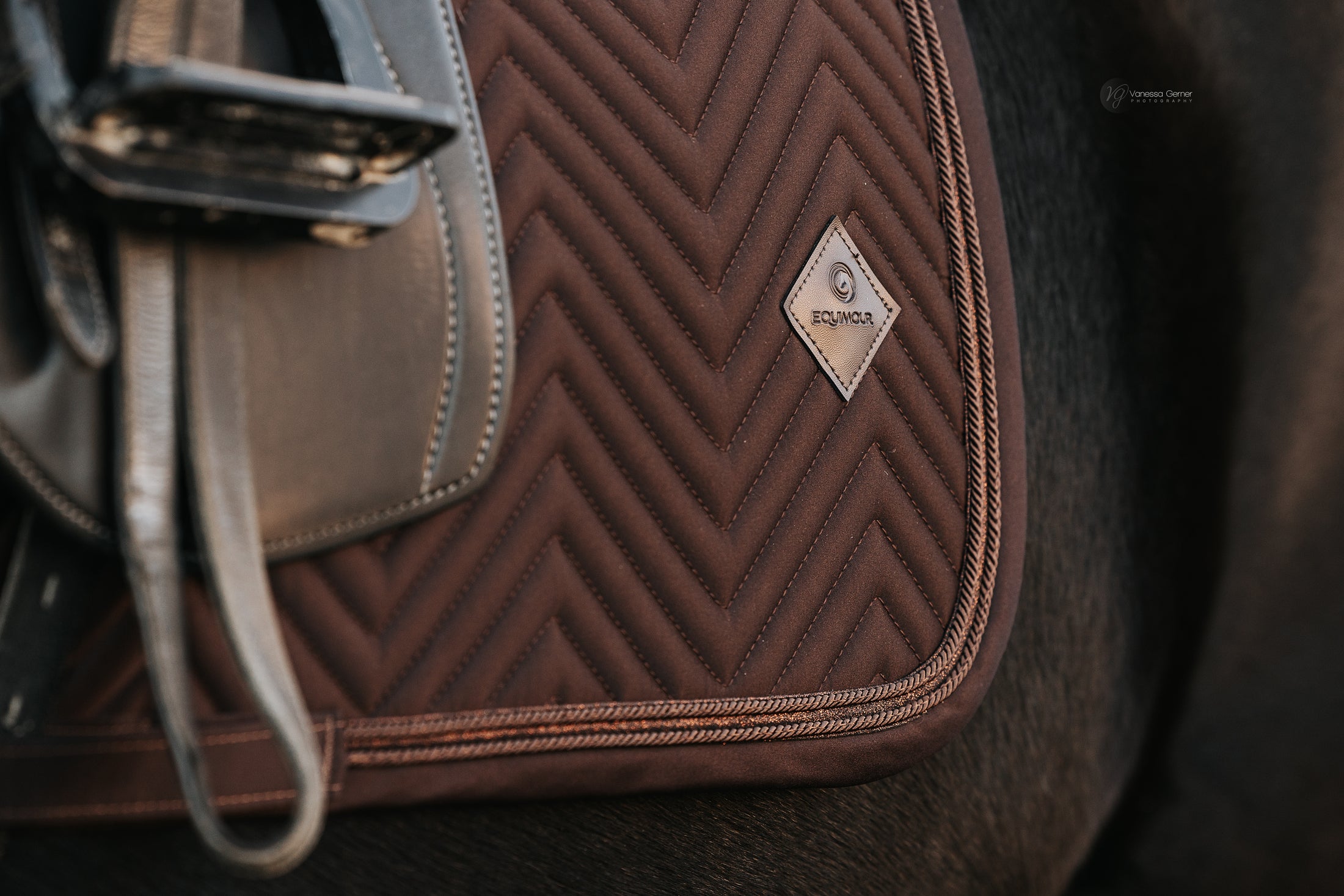 Dressage saddle pad Pure Chocolate