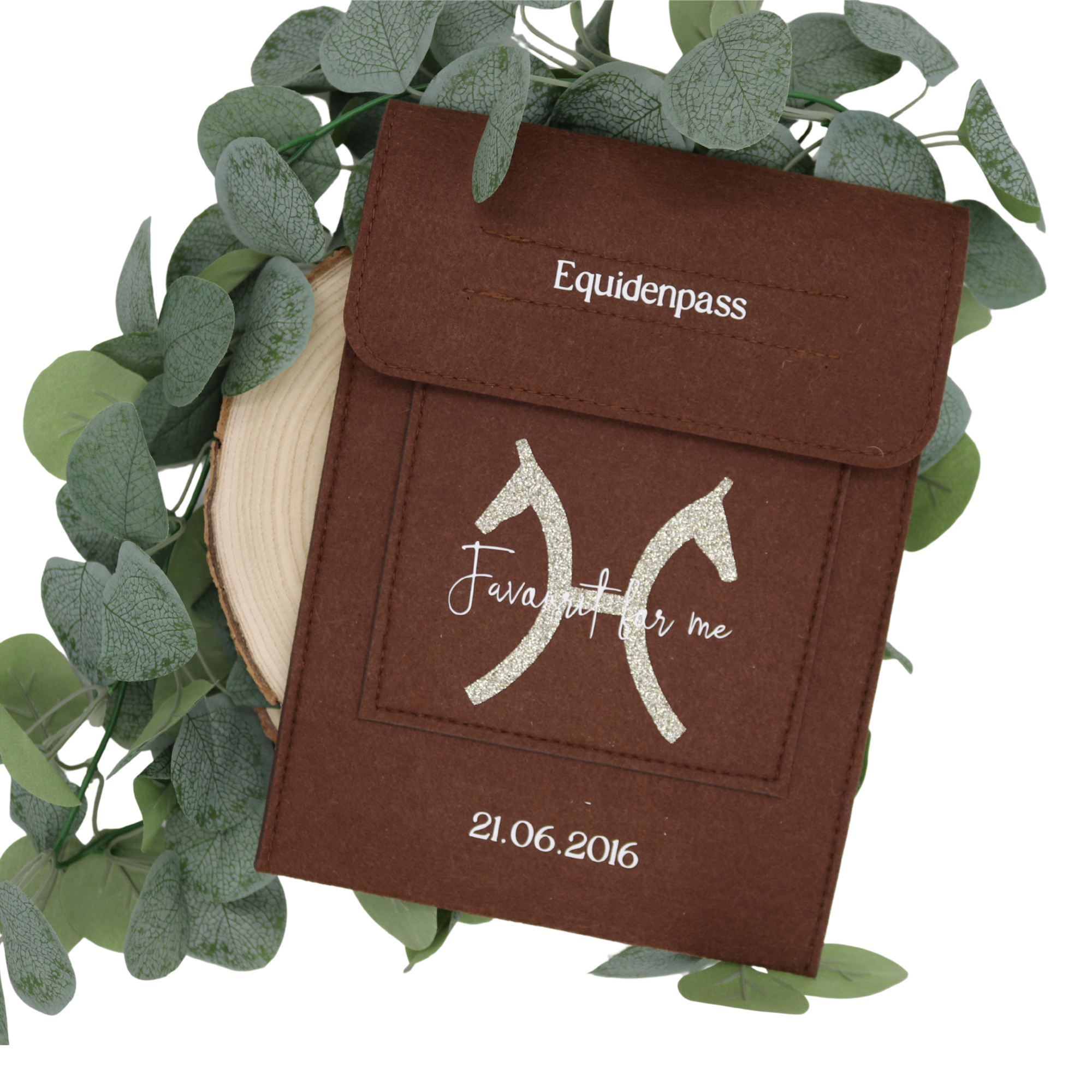 Personalisierbare Equidenpasshülle Brandzeichen