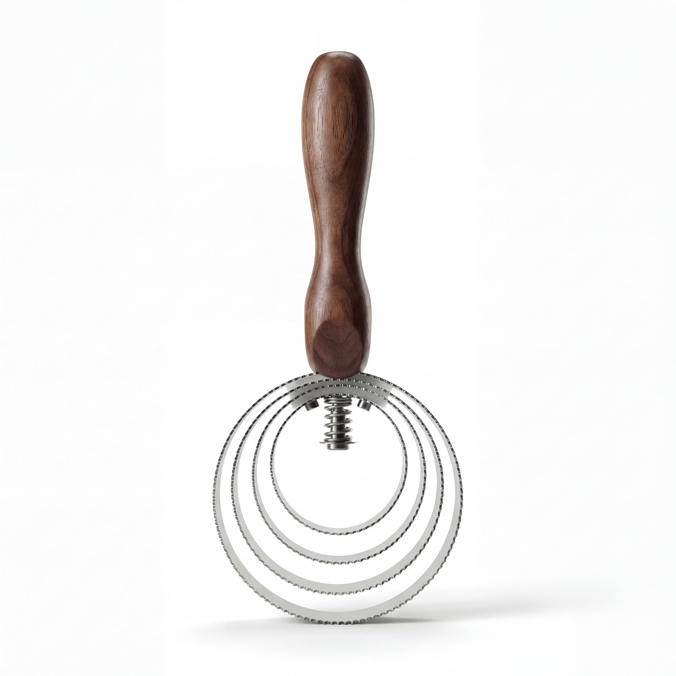 Federstriegel aus Edelstahl & Holz