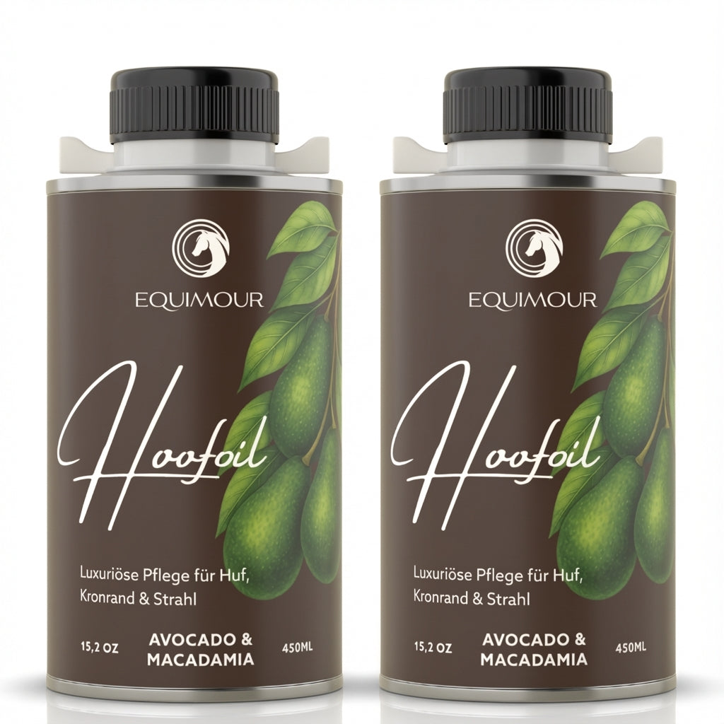 Hoof oil with brush Avocado &amp; Macadamia