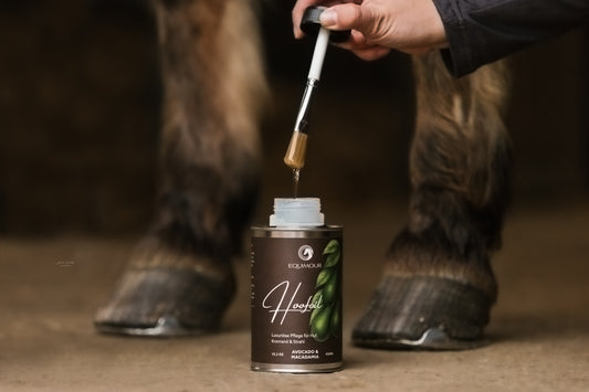 Hoof oil with brush Avocado &amp; Macadamia