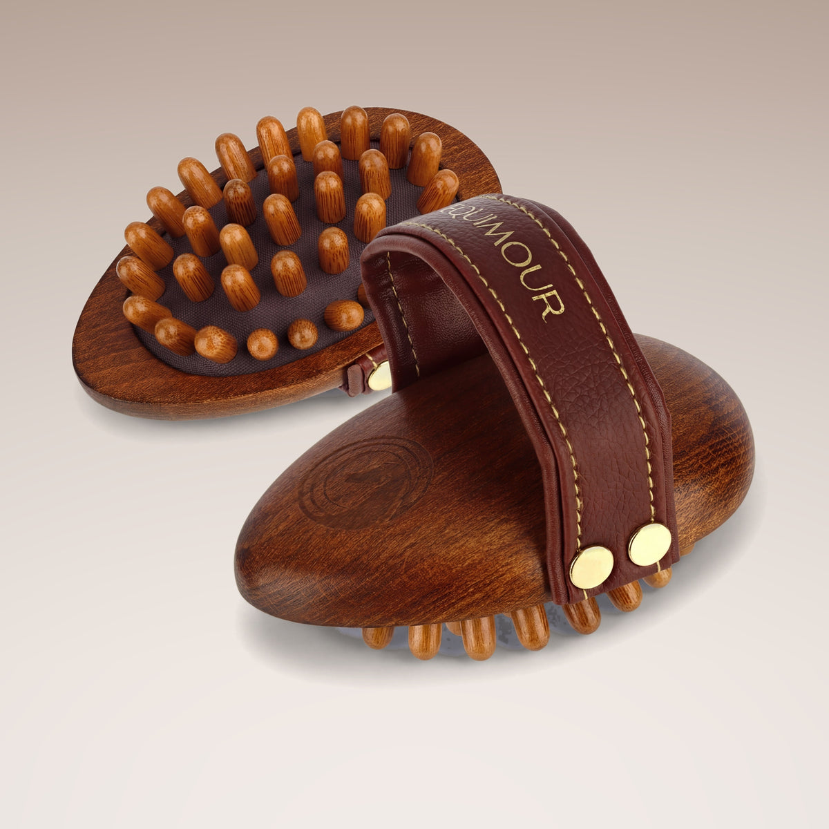 Almohaza de masaje CORNET para caballos, de madera – vista 4