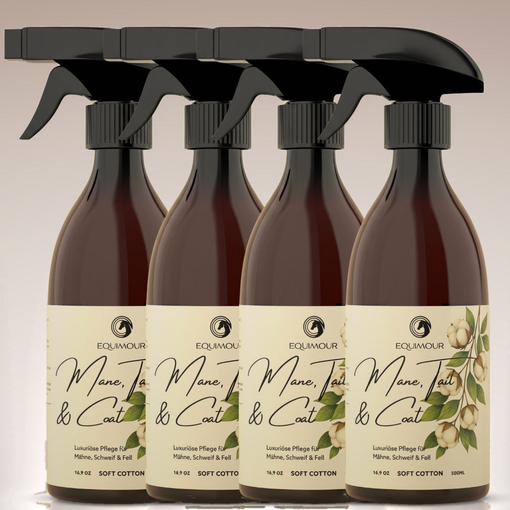 Mähnen- und Fellglanzspray Soft Cotton für Pferde – Ansicht 6