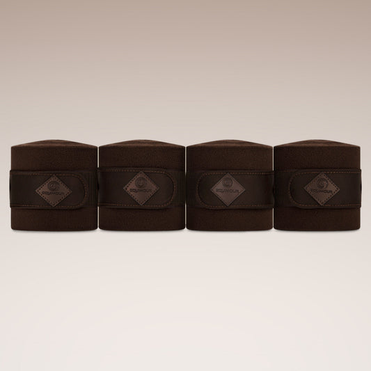 Bandes de polo en polaire Pure Chocolate pour chevaux – Equimour