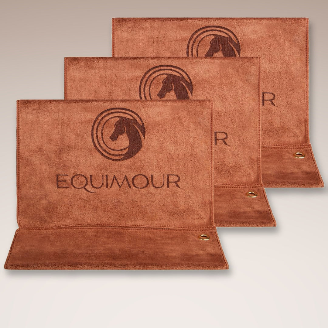 Set de 3 toallas de microfibra PAMINO para caballos – Equimour