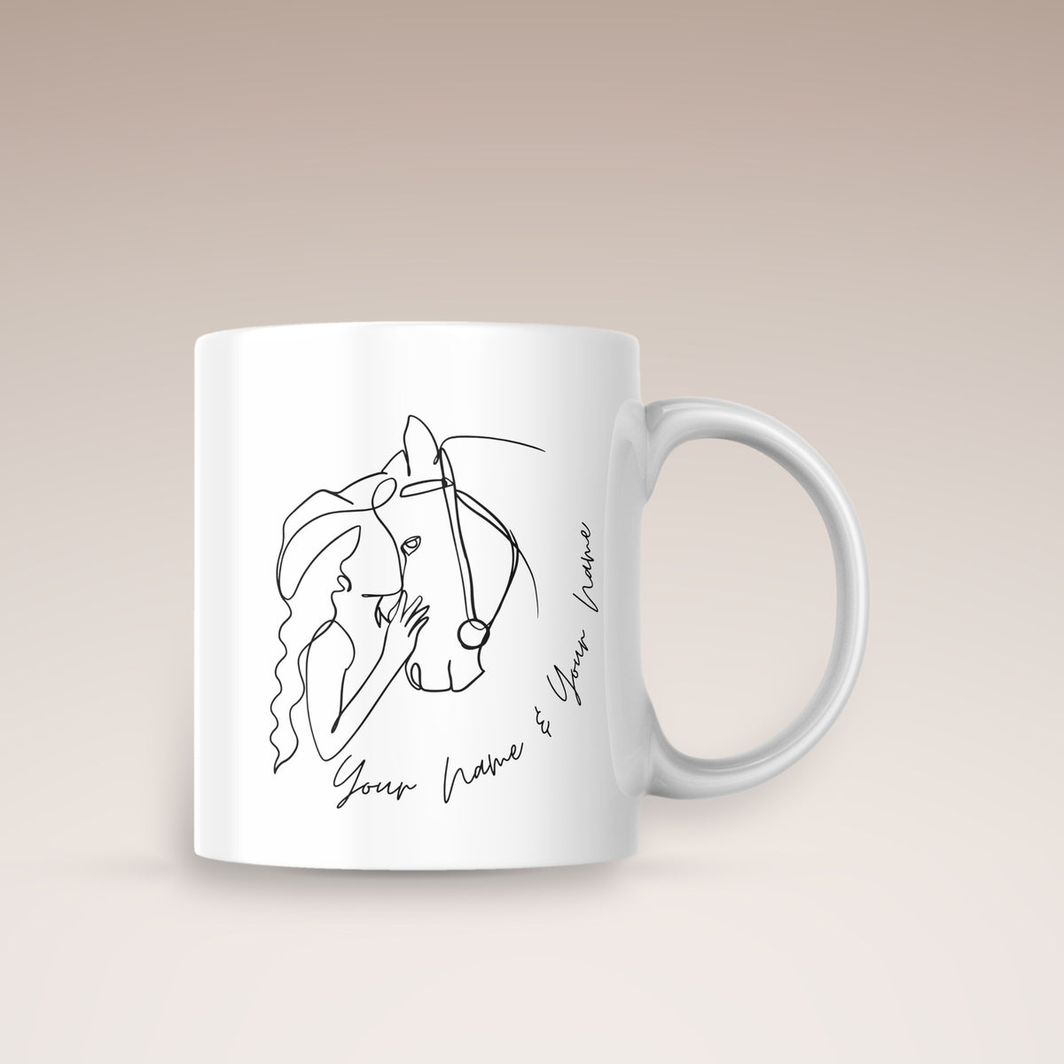 Tasse à café personnalisable Amour du cheval Horsepassion – Equimour
