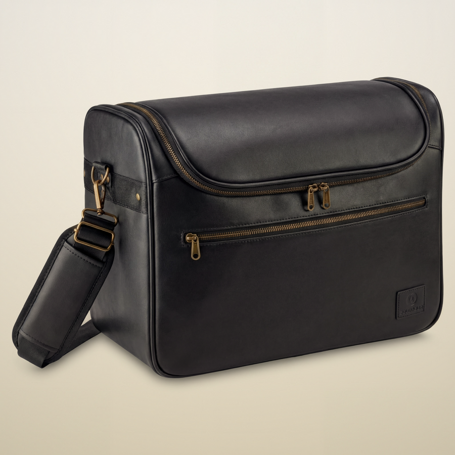 Putztasche KAJA Midnight Black für Pferdebürsten – Equimour