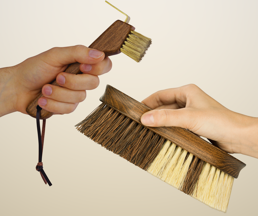 Huf-Duo Hufpflege-Set für Pferde aus Holz – Hufkratzer